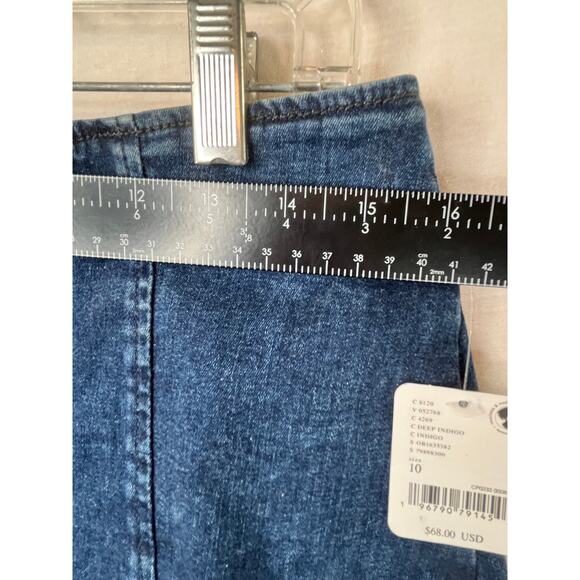 NWT We The Free Layla High Waisted front zipper denim mini skirt, size 10 - Picture 9 of 10